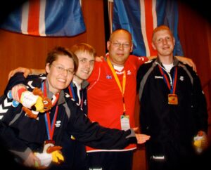 Gull og Brons hjá körlunum