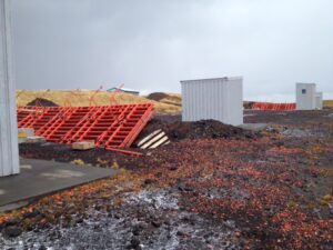 Tjón á Álfsnesi eftir óveðrið
